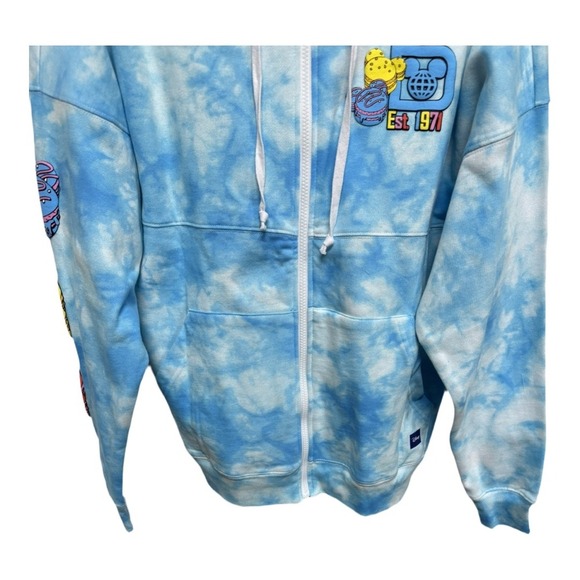 Disneyworld Spirit Jersey Disney Eats Macaron Cookie Hoodie Jacket Blue L NWT - Picture 3 of 8